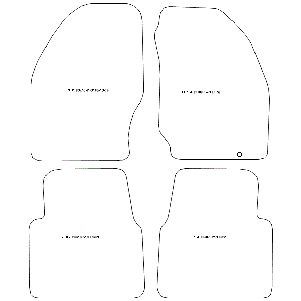 To fit Suzuki Baleno 5 Door Car Mats 1995 - 2002 & Heel Pad (B) - Picture 5 of 16